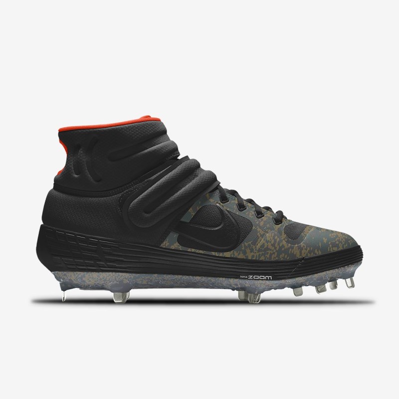 Nike Alpha ハラチ エリート 2 ミッドカット Metal メンズ ベースボール シューズ 黒 | XU6218-276