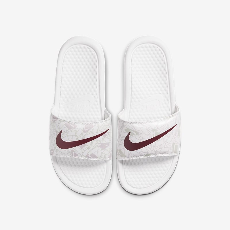 Nike Benassi JDI Floral レディース スライドサンダル 白 | IT4503-377