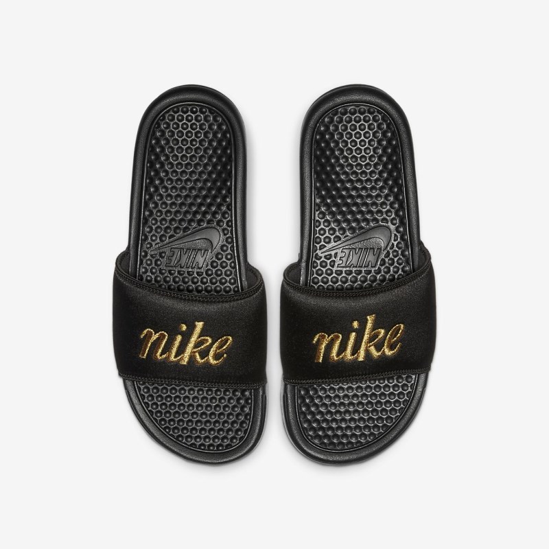 Nike Benassi JDI TXT SE レディース スライドサンダル 黒 | CG0782-909