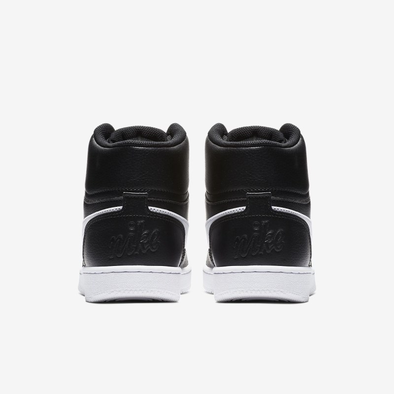 Nike Ebernon ミッドカット レディース スニーカー 黒 | GG6454-518
