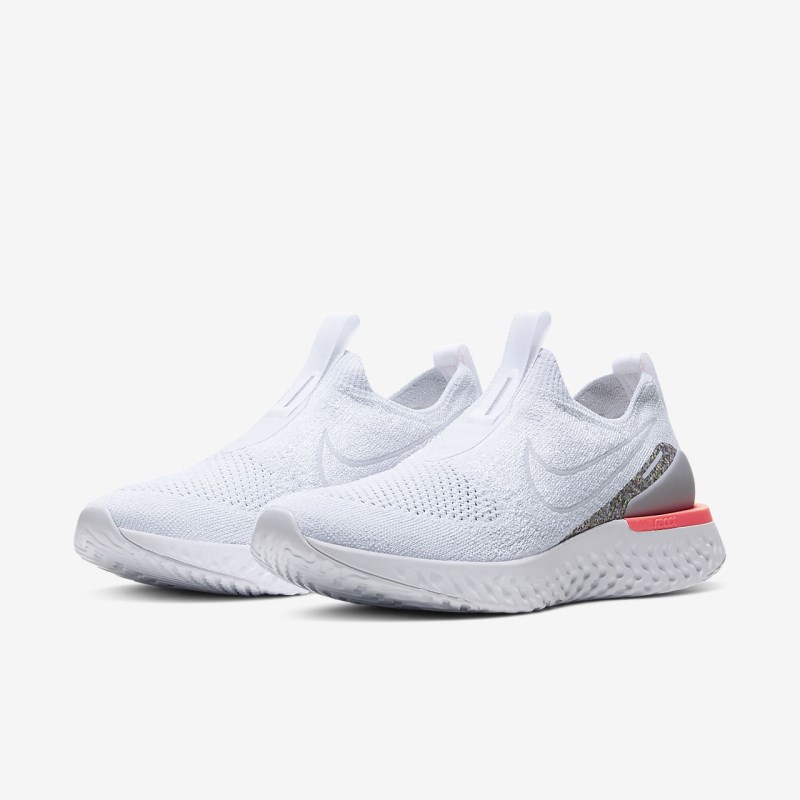 Nike Epic Phantom React フライニット Icon Clash レディース ランニングシューズ 白 | NJ3194-837
