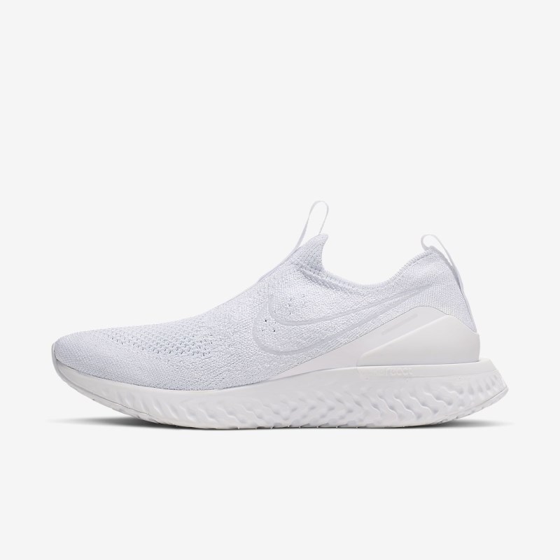 Nike Epic Phantom React フライニット レディース ランニングシューズ 白 | UL3367-205