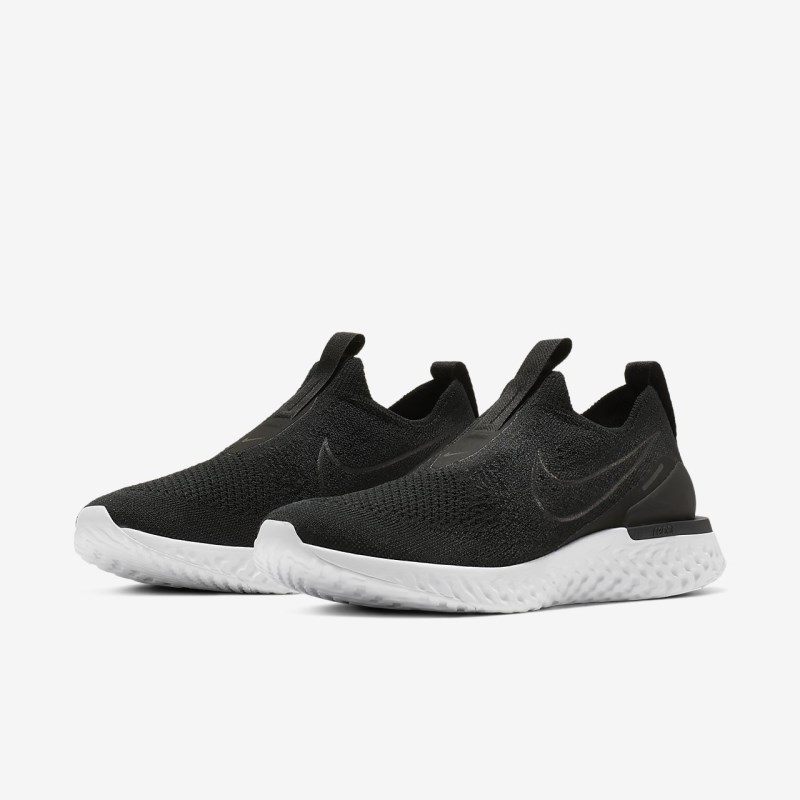 Nike Epic Phantom React フライニット レディース ランニングシューズ 黒 | XT9330-297