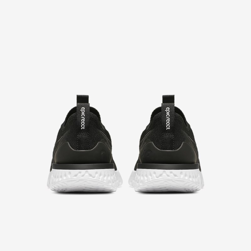 Nike Epic Phantom React フライニット レディース ランニングシューズ 黒 | XT9330-297
