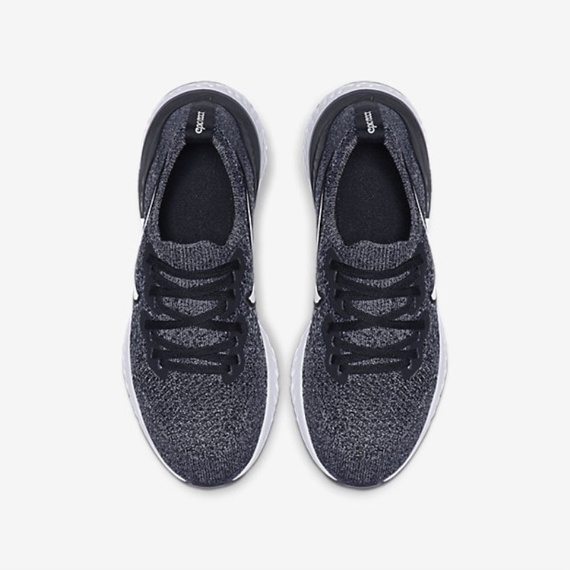 Nike Epic React フライニット 2 キッズ ランニングシューズ 黒 | HR4596-548