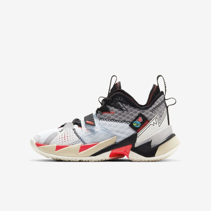 Nike Jordan \'Why Not?\' Zer0.3 キッズ ジョーダンシューズ 白 | NW6250-825