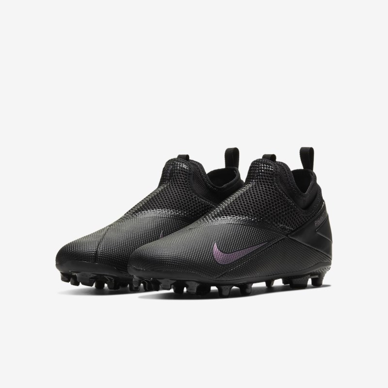 Nike Jr. Phantom Vision 2 Academy Dynamic フィット MG キッズ サッカーシューズ 黒 | NK7364-525