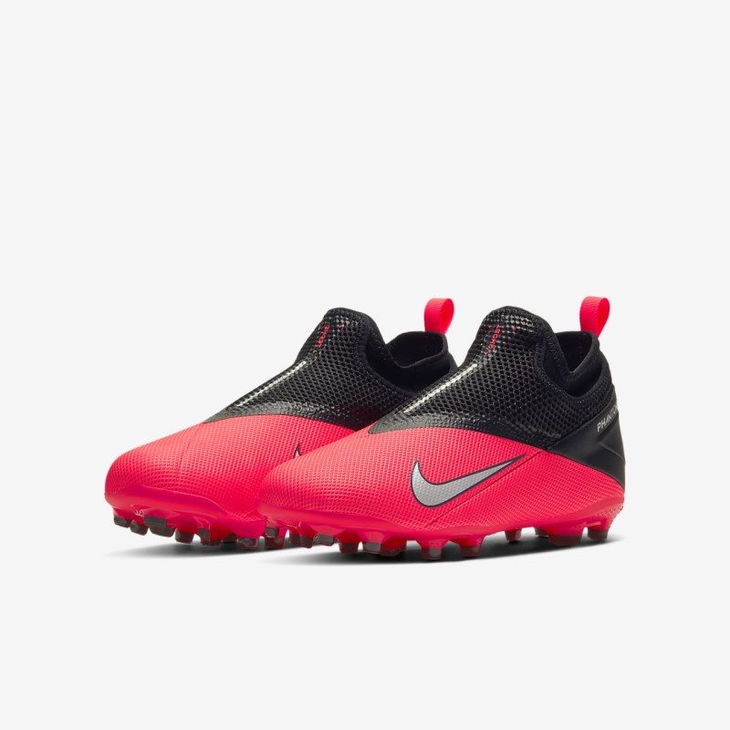 Nike Jr. Phantom Vision 2 Academy Dynamic フィット MG キッズ サッカーシューズ 赤 | PJ3003-164