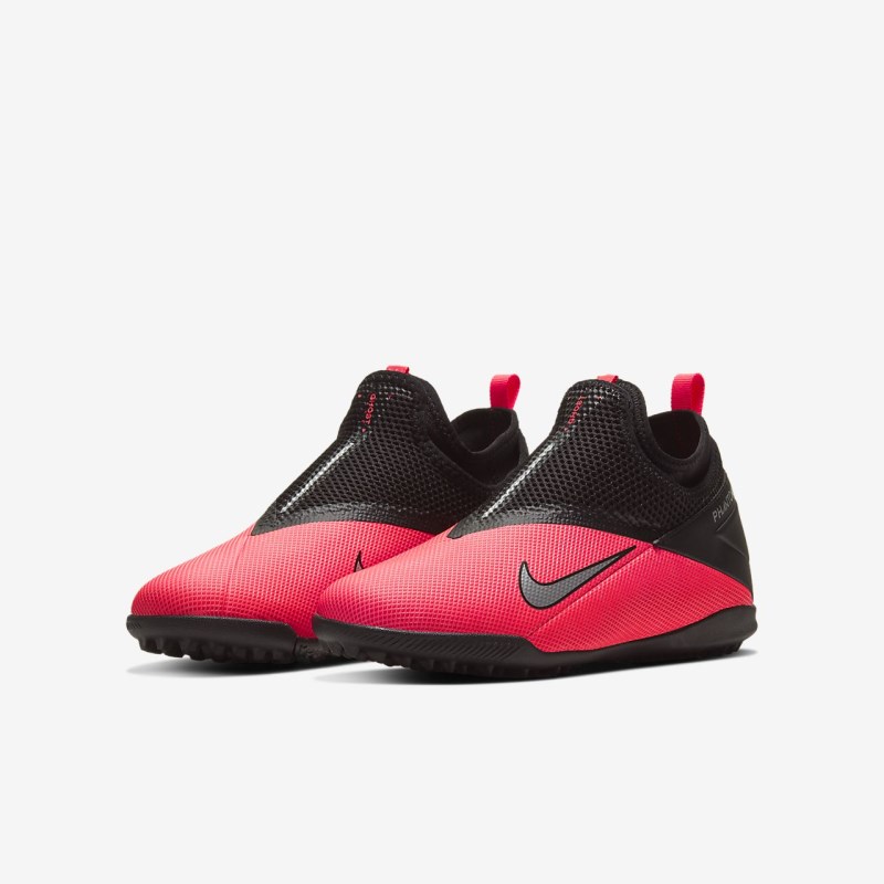 Nike Jr. Phantom Vision 2 Academy Dynamic フィット TF キッズ サッカーシューズ 赤 | WU1103-616
