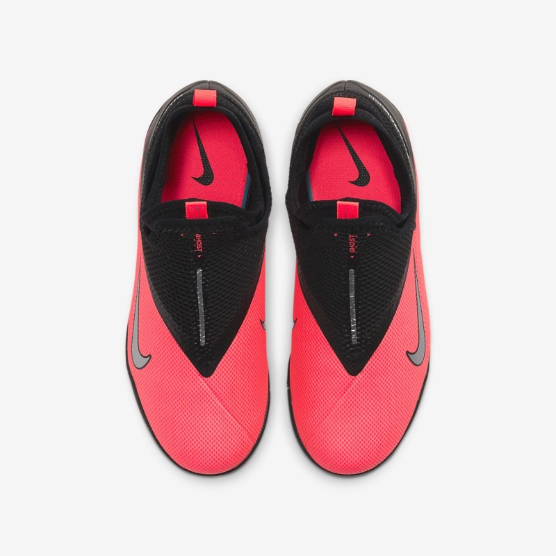 Nike Jr. Phantom Vision 2 Academy Dynamic フィット TF キッズ サッカーシューズ 赤 | WU1103-616