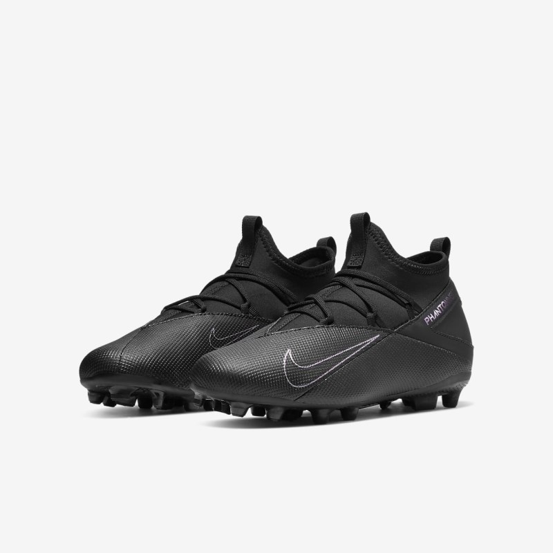 Nike Jr. Phantom Vision 2 Club Dynamic フィット MG キッズ サッカーシューズ 黒 | LA3065-688