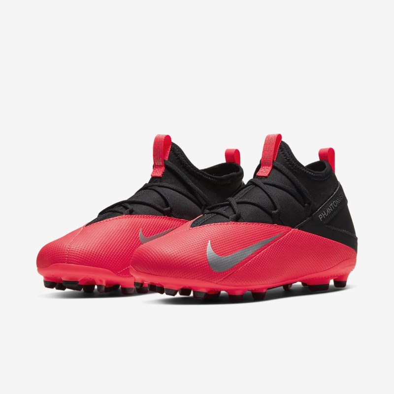 Nike Jr. Phantom Vision 2 Club Dynamic フィット MG キッズ サッカーシューズ 赤 | XC7694-975