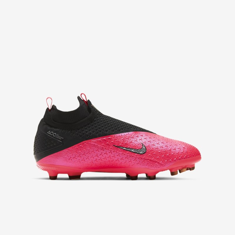 Nike Jr. Phantom Vision 2 エリート Dynamic フィット MG キッズ サッカーシューズ 赤 | DI6763-730