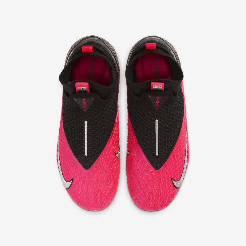 Nike Jr. Phantom Vision 2 エリート Dynamic フィット MG キッズ サッカーシューズ 赤 | DI6763-730
