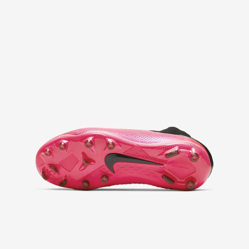Nike Jr. Phantom Vision 2 エリート Dynamic フィット MG キッズ サッカーシューズ 赤 | DI6763-730