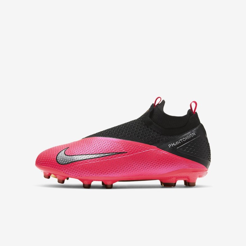 Nike Jr. Phantom Vision 2 エリート Dynamic フィット MG キッズ サッカーシューズ 赤 | DI6763-730