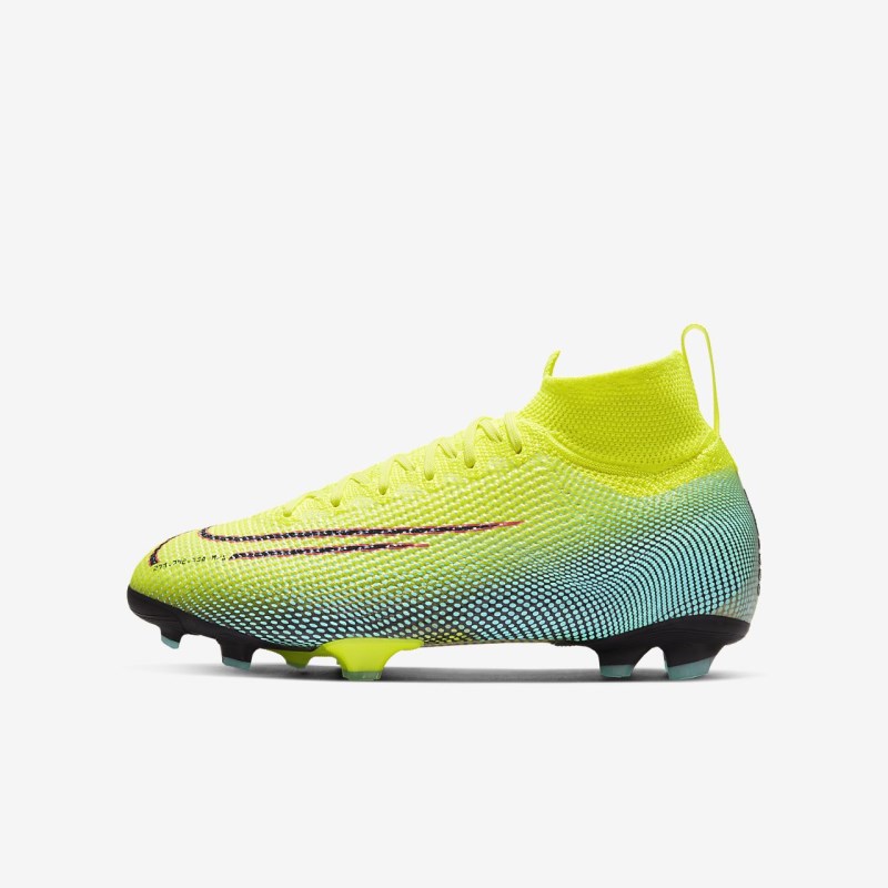Nike Jr. マーキュリアル Superfly 7 エリート MDS FG キッズ サッカーシューズ レモン | EY8949-023