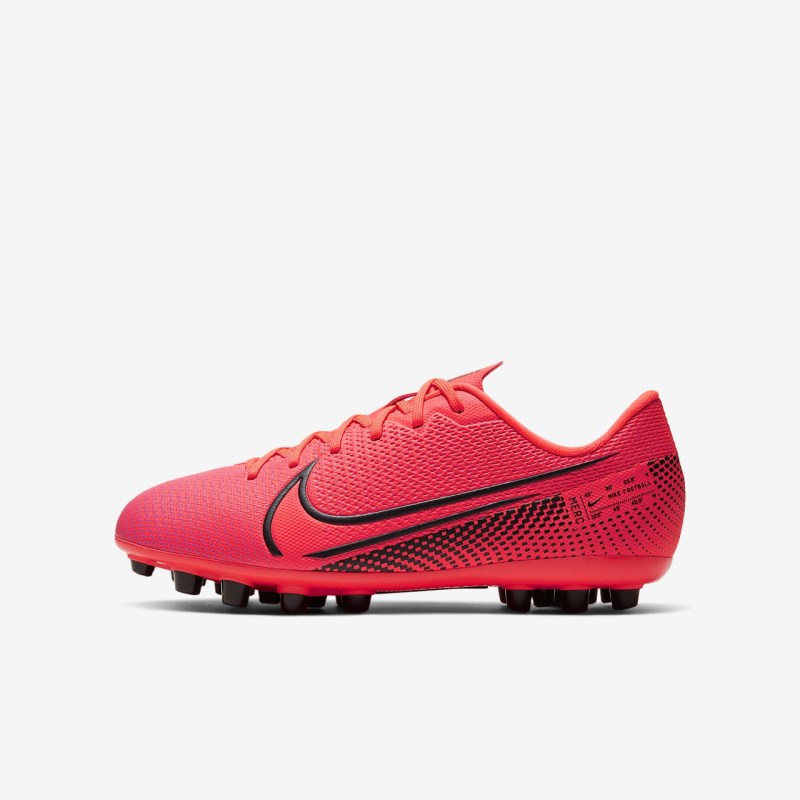 Nike Jr. マーキュリアル Vapor 13 Academy AG キッズ サッカーシューズ 赤 | AZ9689-199