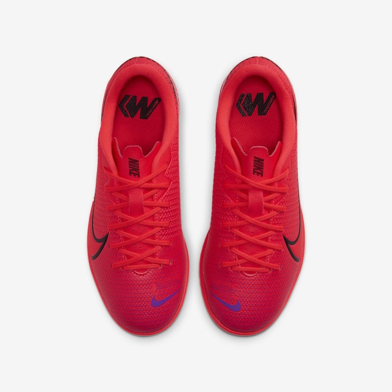 Nike Jr. マーキュリアル Vapor 13 Academy IC キッズ サッカーシューズ 赤 | XH8995-745