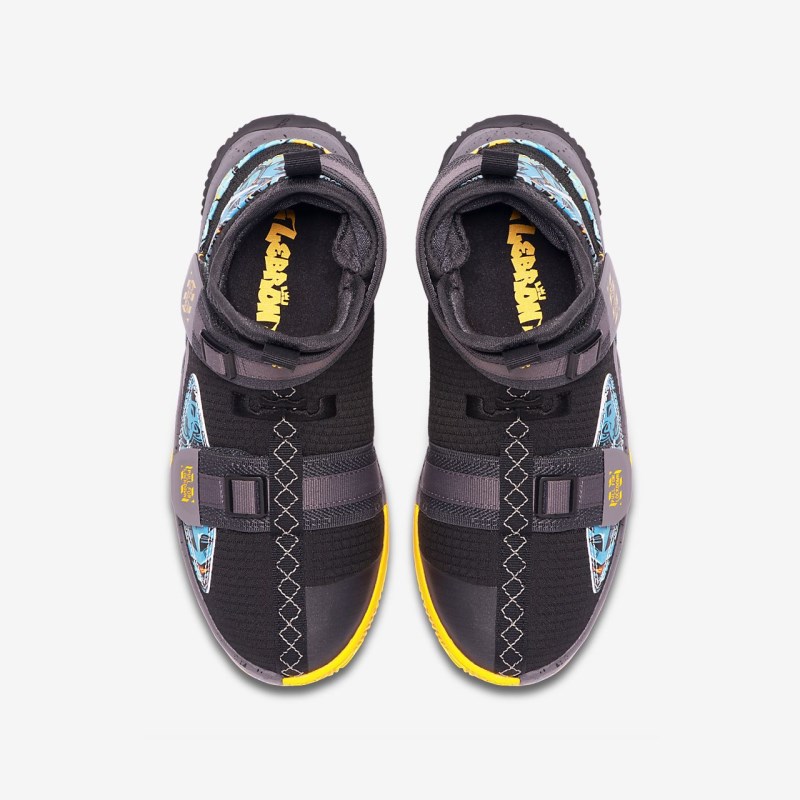 Nike LeBron ソルジャー 13 FlyEase キッズ バスケットシューズ 黒 | BH6674-913