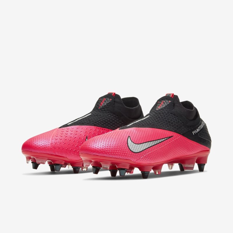 Nike Phantom Vision 2 エリート Dynamic フィット SG-PRO Anti-Clog Traction レディース サッカーシューズ 赤 | KZ3176-960