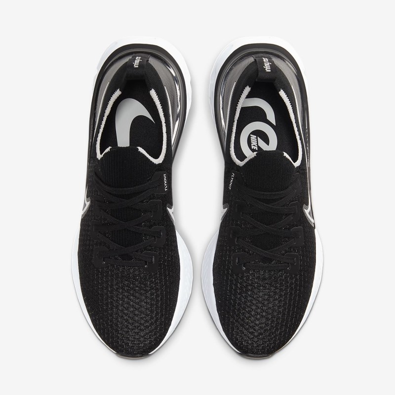 Nike React Infinity ラン フライニット メンズ ランニングシューズ 黒 | KE1342-933