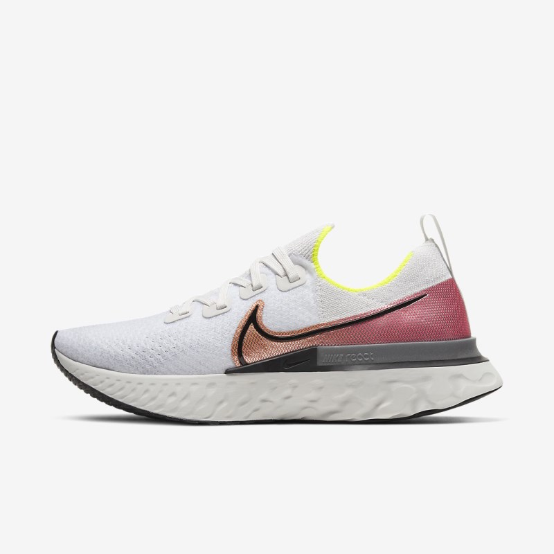 Nike React Infinity ラン フライニット メンズ ランニングシューズ 白 | OZ9735-459