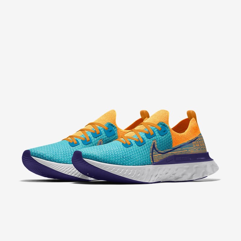 Nike React Infinity ラン フライニット メンズ ランニングシューズ 青 | VJ8315-432