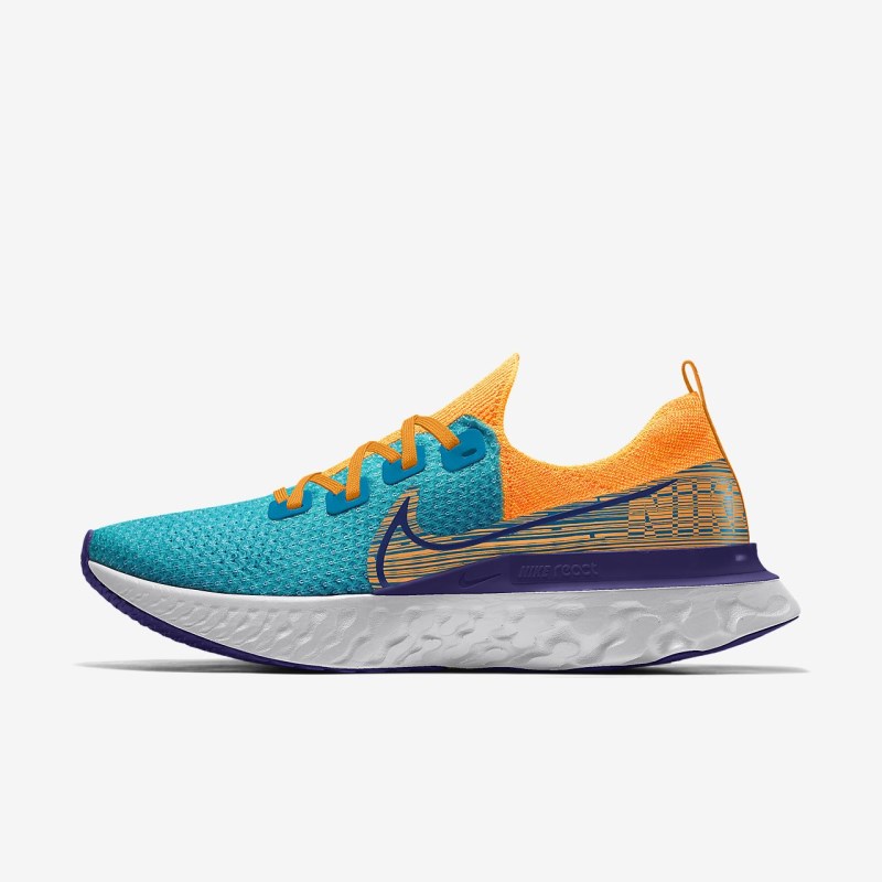 Nike React Infinity ラン フライニット メンズ ランニングシューズ 青 | VJ8315-432