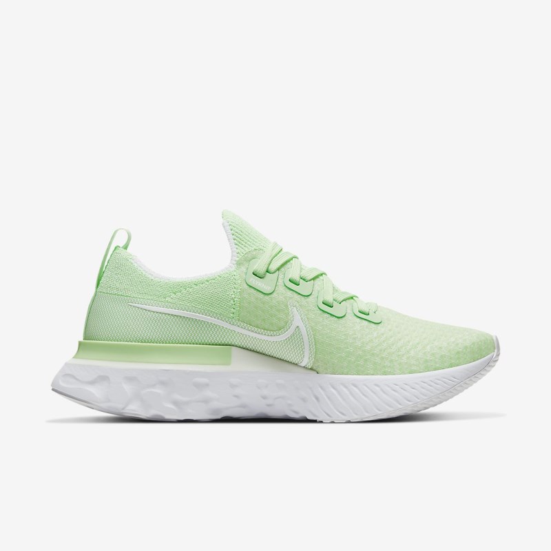 Nike React Infinity ラン フライニット レディース ウォーキングシューズ 緑 | KU9976-715