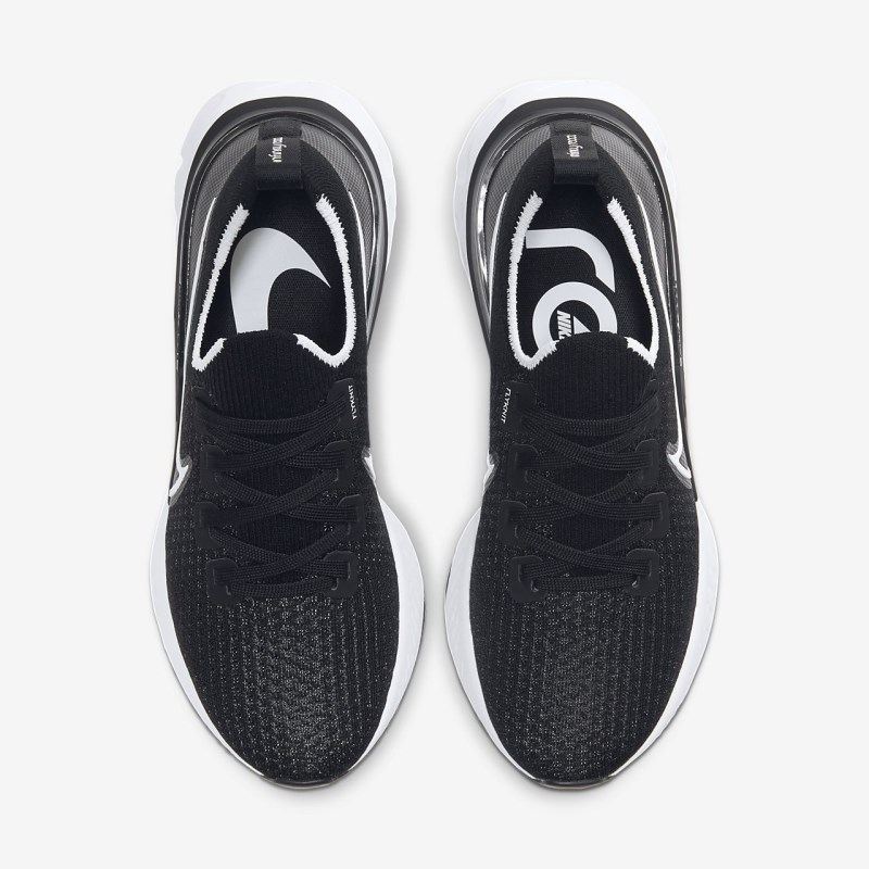 Nike React Infinity ラン フライニット レディース ウォーキングシューズ 黒 | MK0616-743