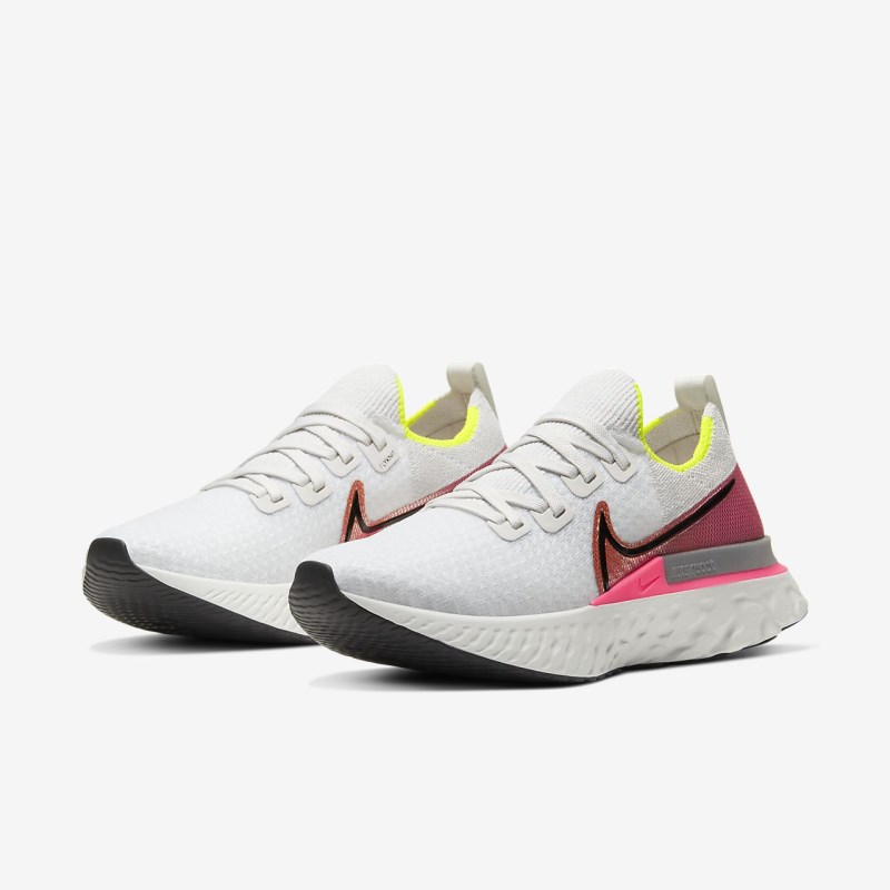 Nike React Infinity ラン フライニット レディース ウォーキングシューズ 白 | TJ9767-161