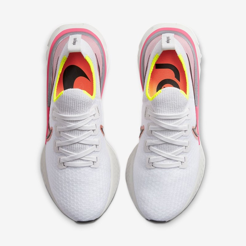 Nike React Infinity ラン フライニット レディース ウォーキングシューズ 白 | TJ9767-161