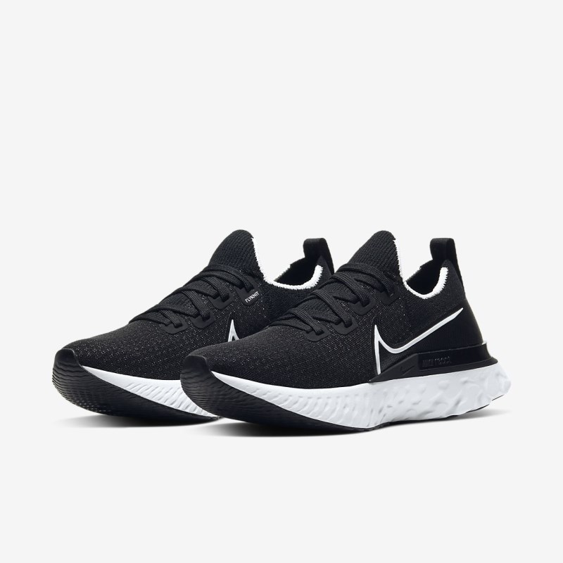 Nike React Infinity ラン フライニット レディース ランニングシューズ 黒 | KL5893-263