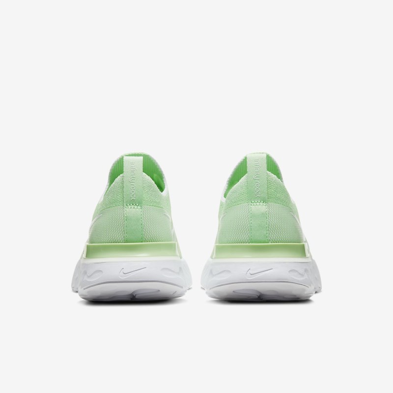Nike React Infinity ラン フライニット レディース ランニングシューズ 緑 | RE8716-652