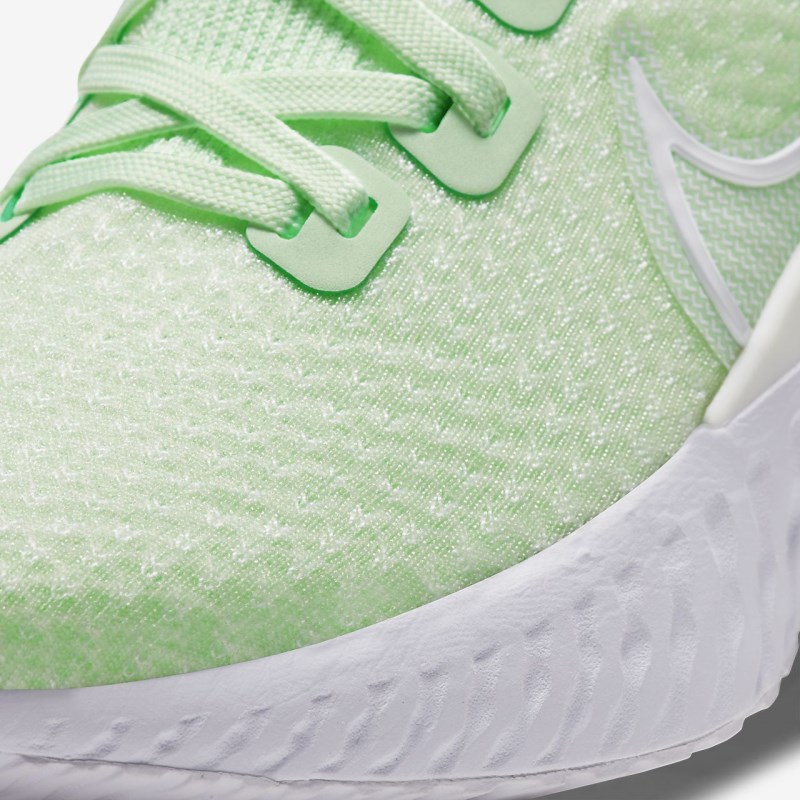 Nike React Infinity ラン フライニット レディース ランニングシューズ 緑 | RE8716-652