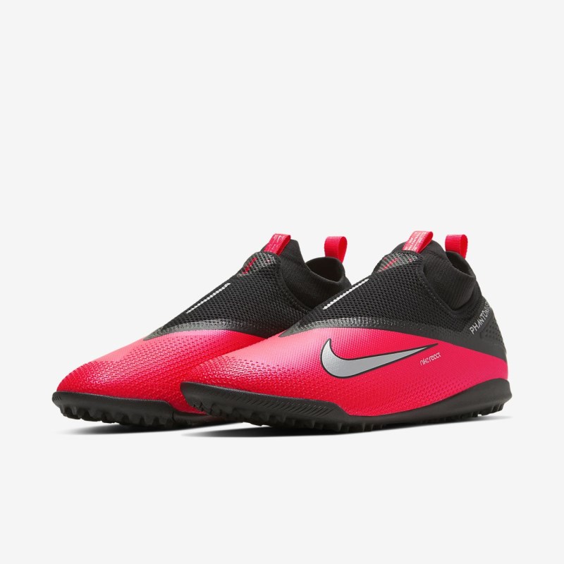 Nike React Phantom Vision 2 Pro Dynamic フィット TF レディース サッカーシューズ 赤 | TJ5012-823