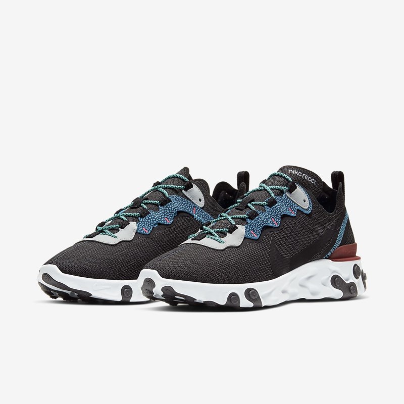 Nike React エレメント 55 SE メンズ スニーカー 暗グレー | VZ8559-386