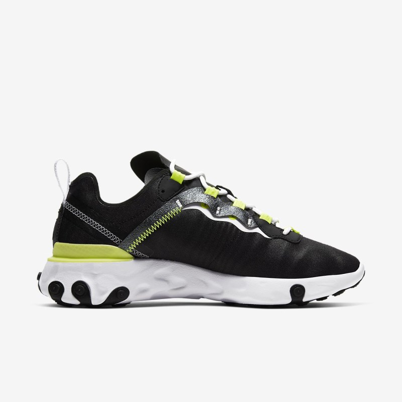 Nike React エレメント 55 SE レディース スニーカー 黒 | QN4754-592