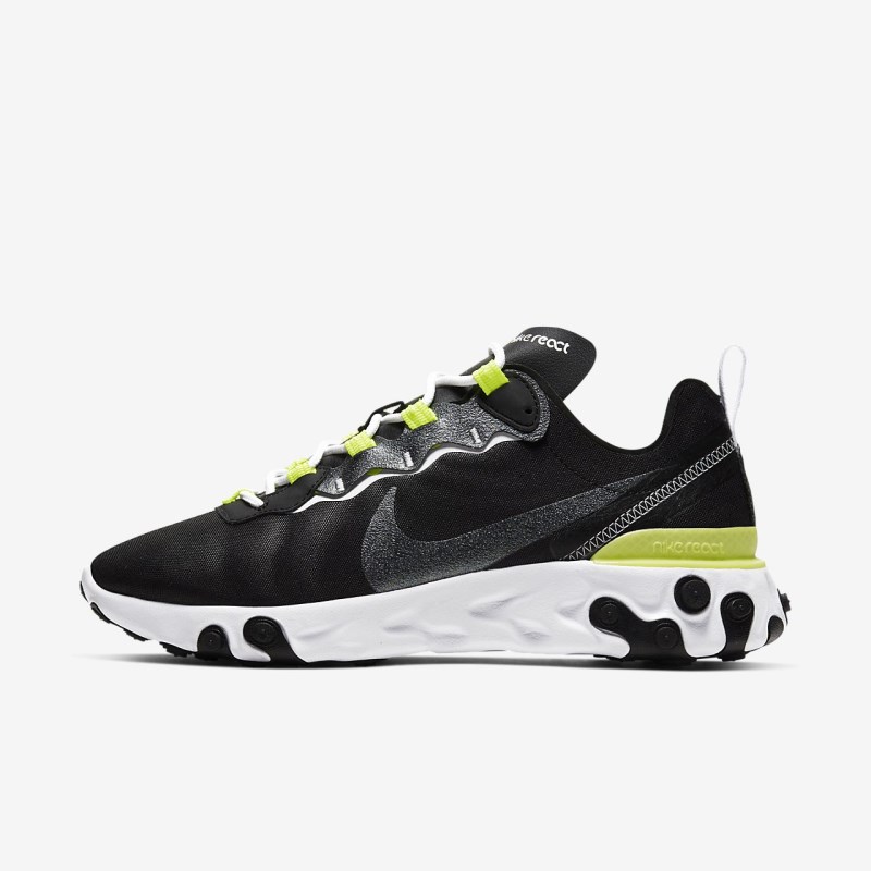 Nike React エレメント 55 SE レディース スニーカー 黒 | QN4754-592