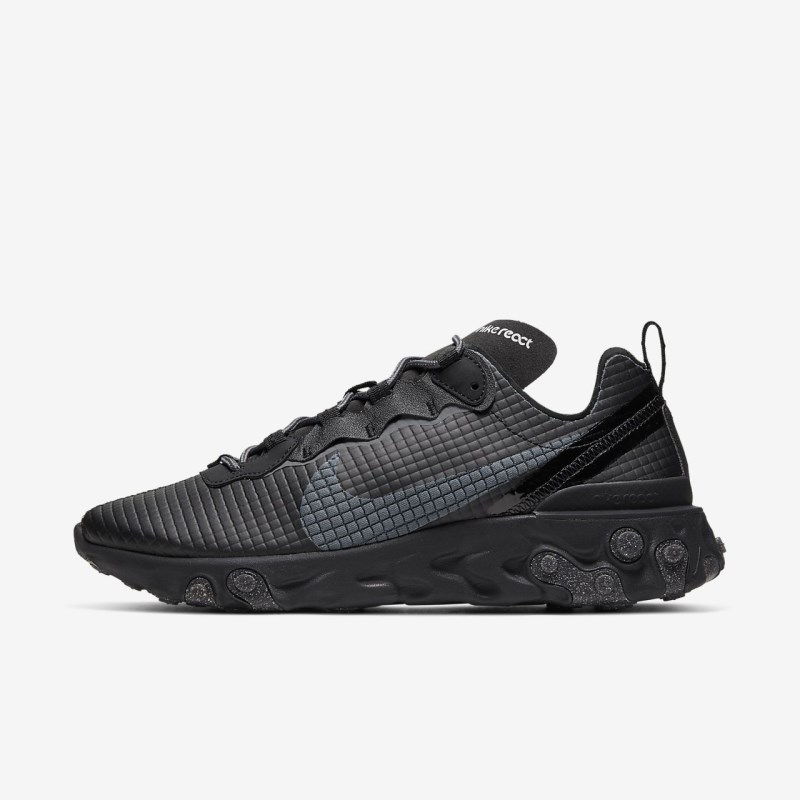 Nike React エレメント 55 プレミアム メンズ スニーカー 黒 | PW2701-549