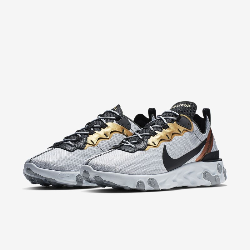 Nike React エレメント 55 メンズ スニーカー 白 | FB7455-914