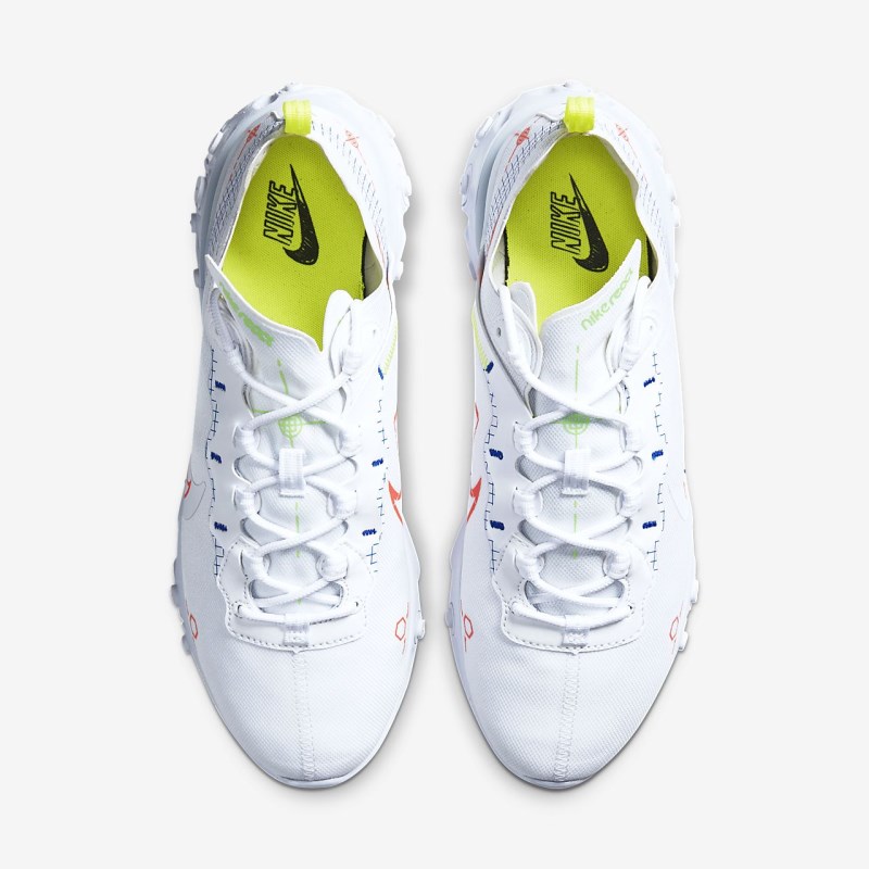 Nike React エレメント 55 メンズ スニーカー 白 | UG9901-458