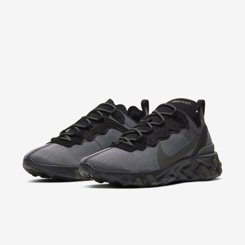 Nike React エレメント 55 メンズ スニーカー 黒 | CW8641-687