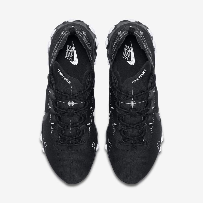 Nike React エレメント 55 メンズ スニーカー 黒 | FC4154-605