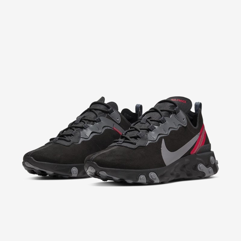 Nike React エレメント 55 メンズ スニーカー 黒 | MY9327-571