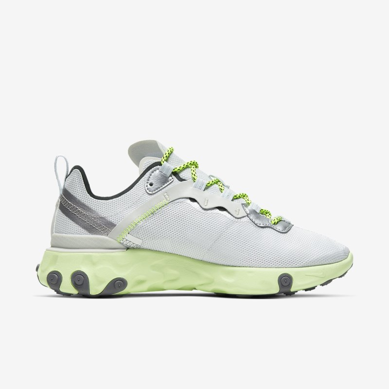 Nike React エレメント 55 レディース スニーカー グレー | XE9183-346