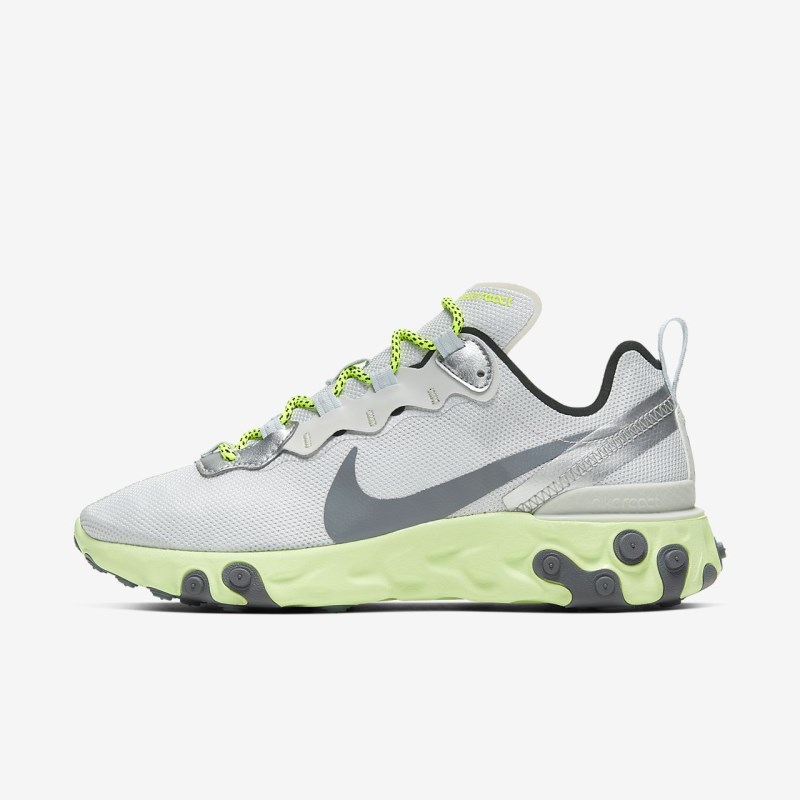 Nike React エレメント 55 レディース スニーカー グレー | XE9183-346