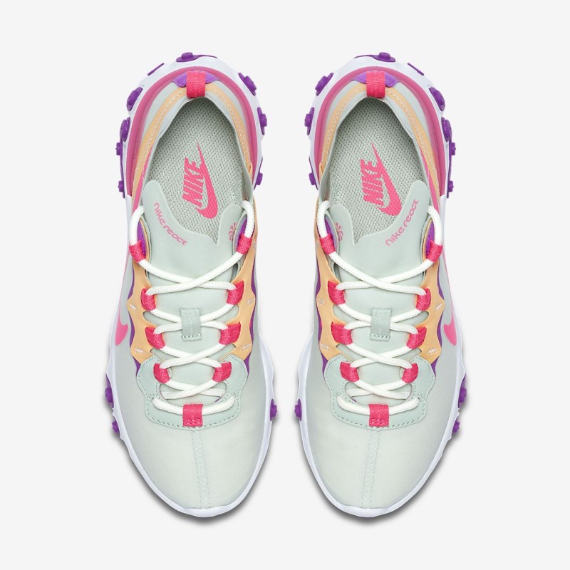 Nike React エレメント 55 レディース スニーカー ライト緑 | QJ6730-810