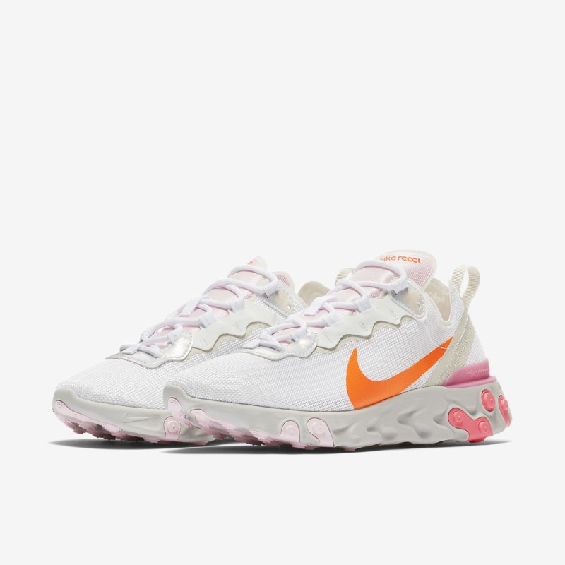 Nike React エレメント 55 レディース スニーカー 白 | KB7330-804